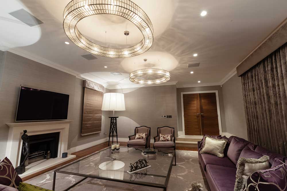 In-ceiling loudspeakers for home automation.