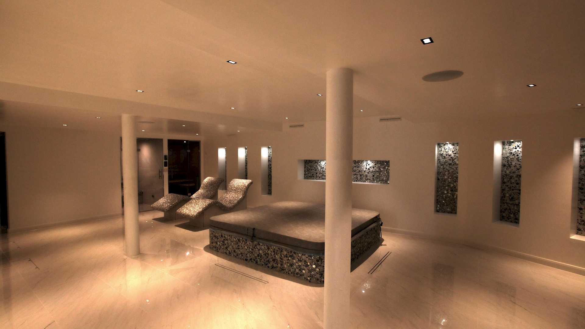 Ceiling speakers for multi-room audio AV