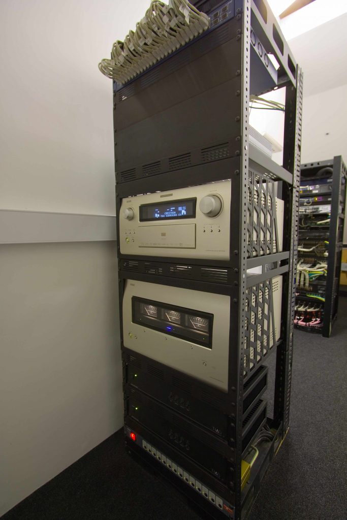 Smart home technology equipment rack