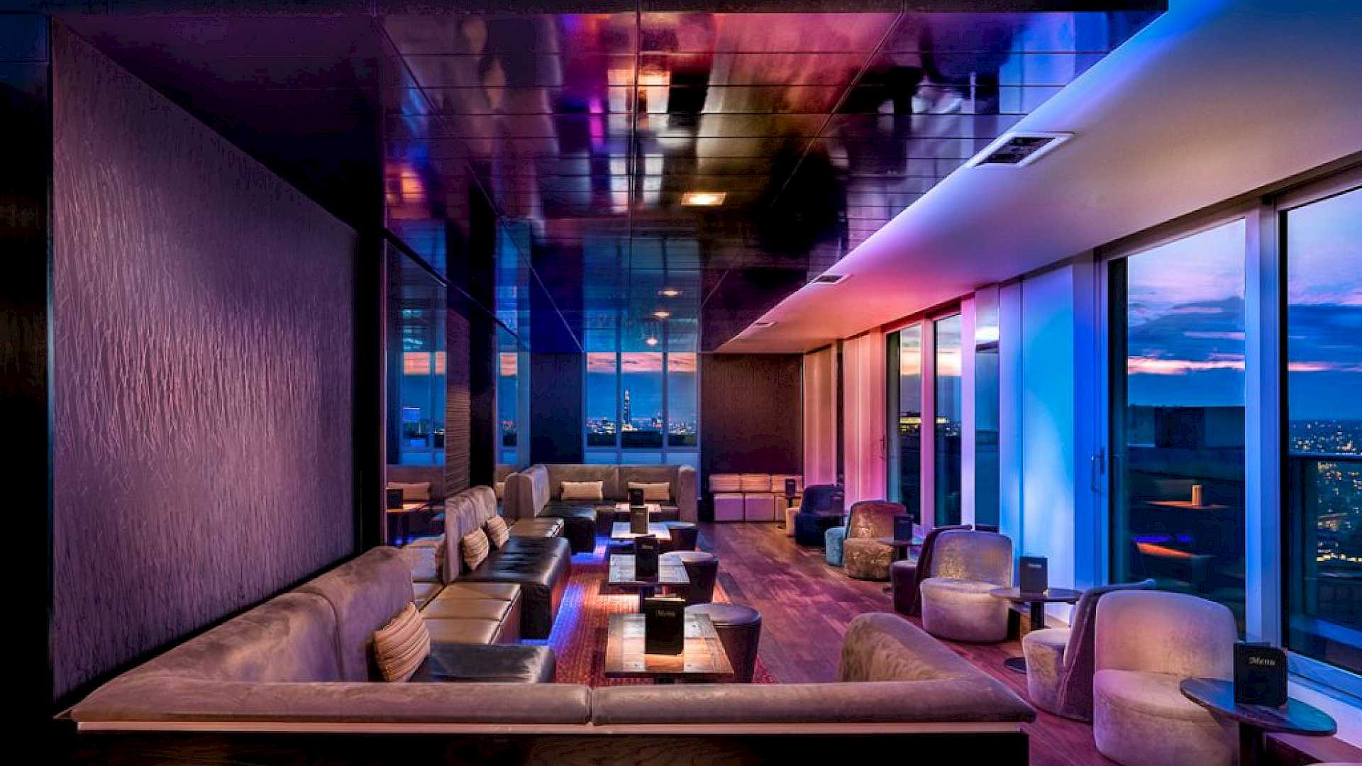 Shows lighting in bar. Our Lutron Service Engineer attended to fix a fault with the system.