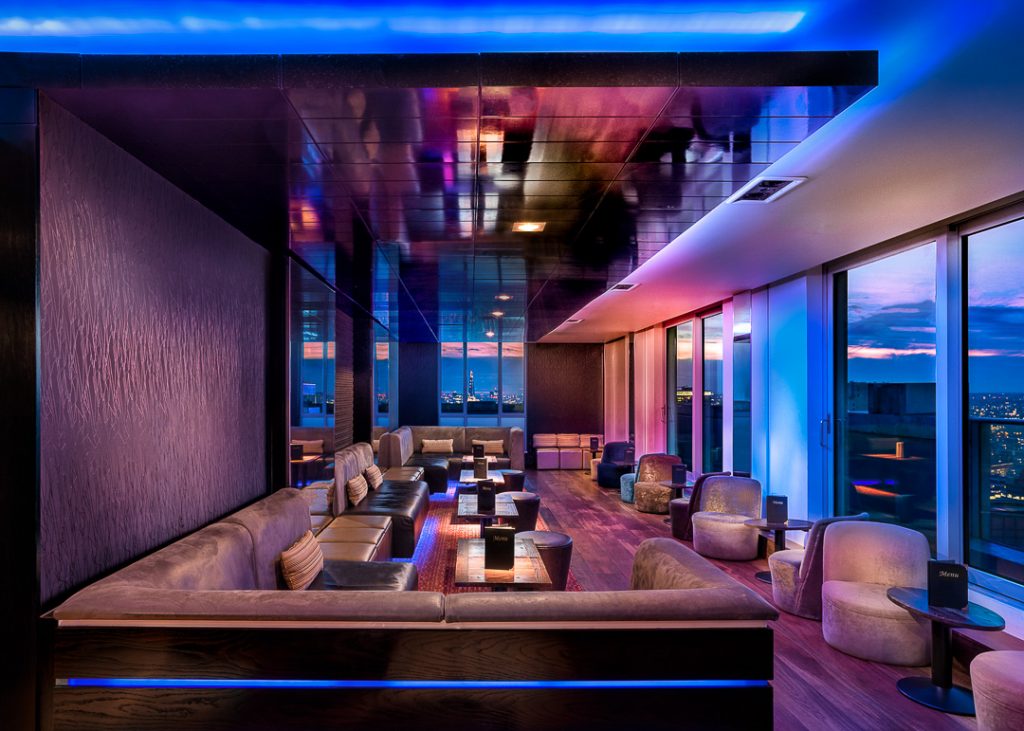 Shows lighting in bar. Our Lutron Service Engineer attended to fix a fault with the system.