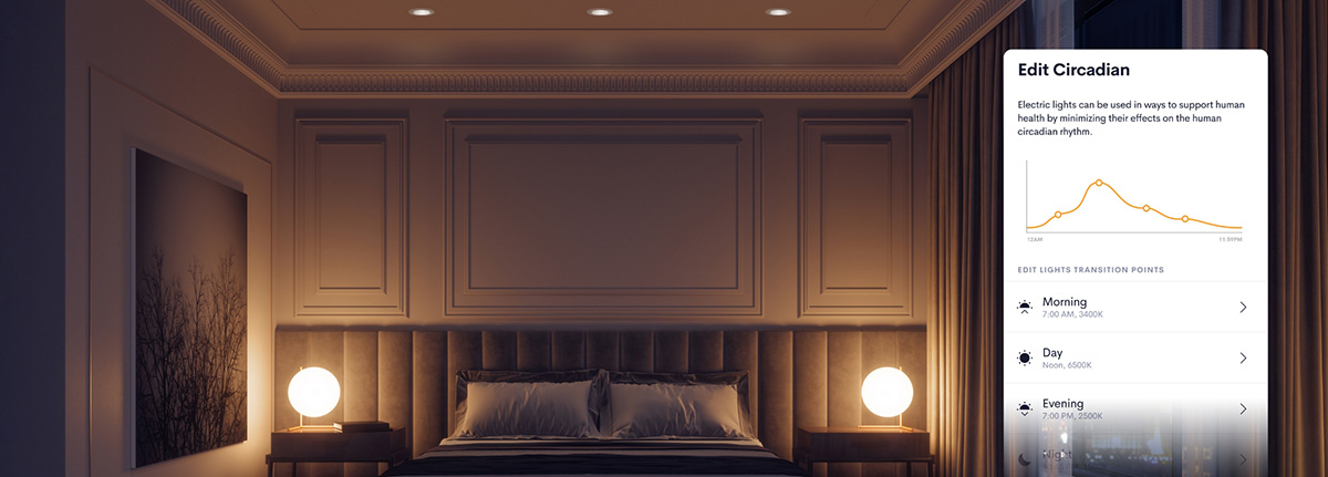 Crestron systems - circadian lighting control