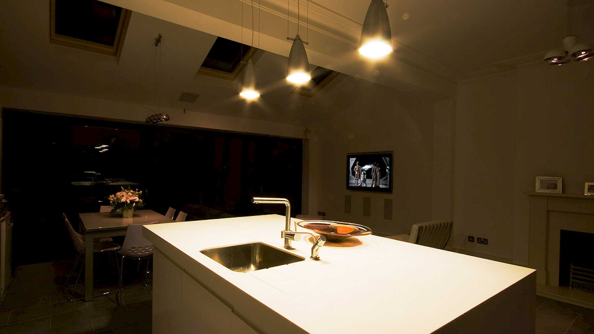 Room created by home automation expert.
