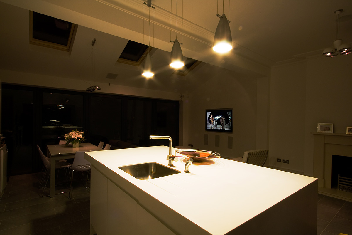 Room created by home automation expert.