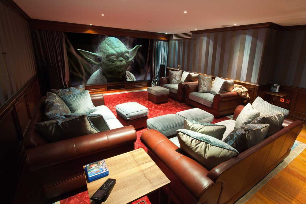 Dedicated family home cinema.