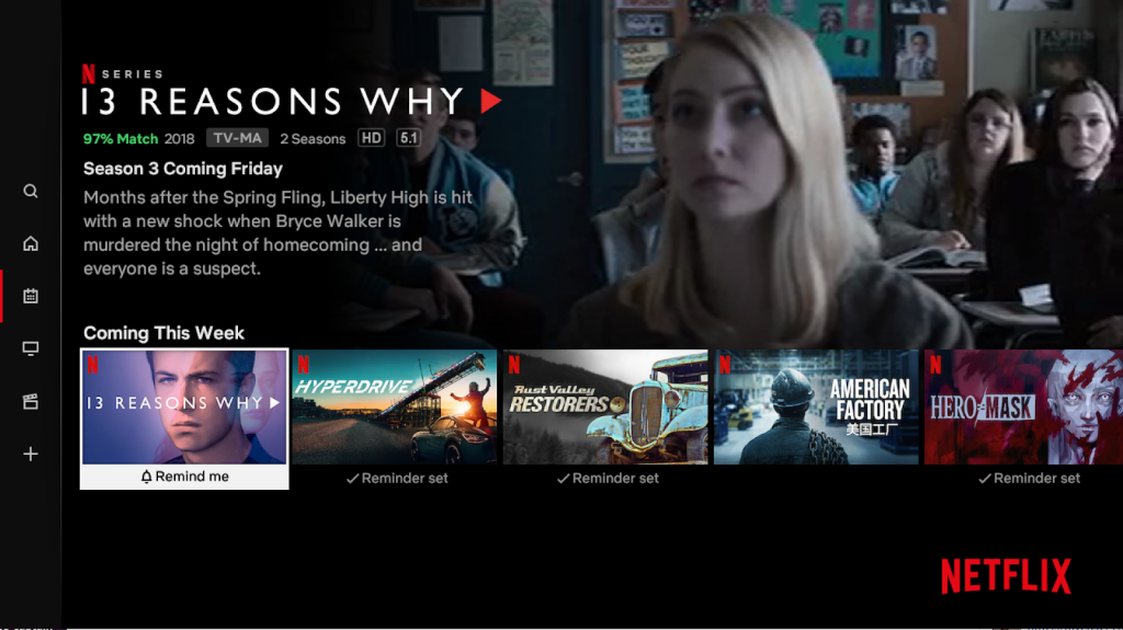 Netflix driving the demand for content.