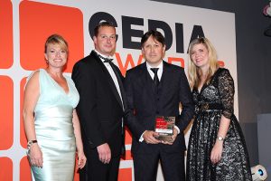 2013 CEDIA Best Home Cinema - Guy Singleton collects award