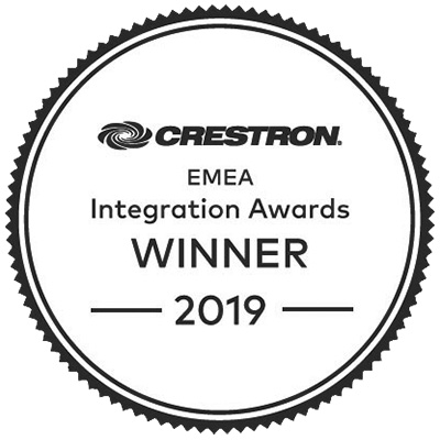 Award logo for - 2019 - Crestron - Best Incorporation of Pyng (Residential) - Winner